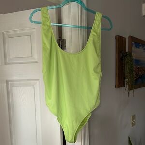 Topshop Lime Green Swimsuit